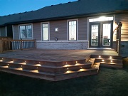 Deck with LED lights
