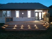 Deck with LED lights